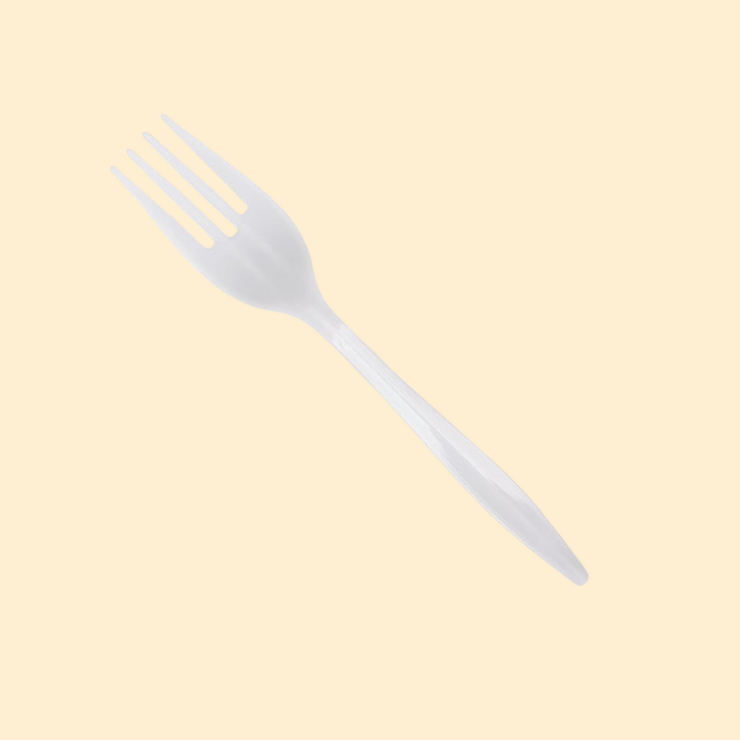 [1000 Count] Lightweight White Plastic Forks - Disposable Cutlery